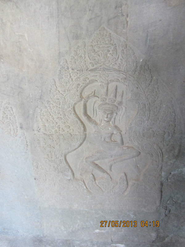 one of the many carvings on the walls