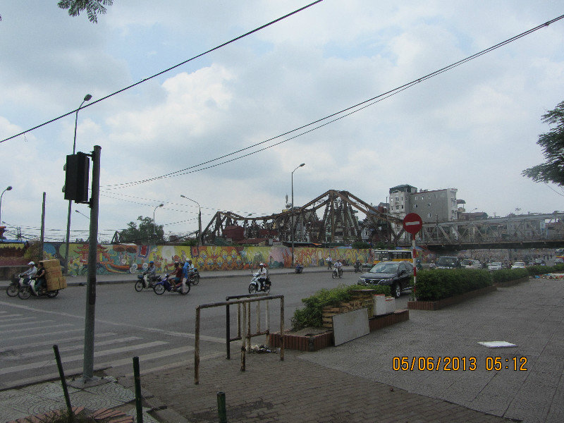 the Hanoi equivalent of the Forth Road Bridge