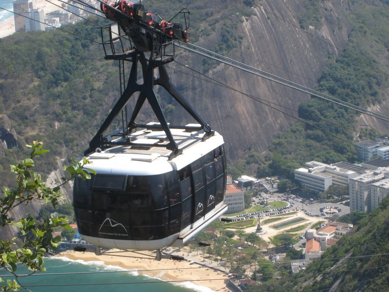 Going down from Morro da Urca the first mountain