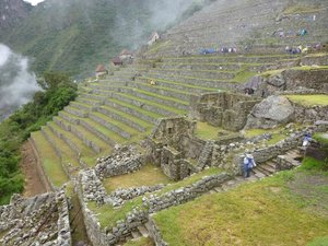 The terraces of Machu Picchu 