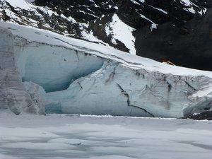 The face of the glacier 