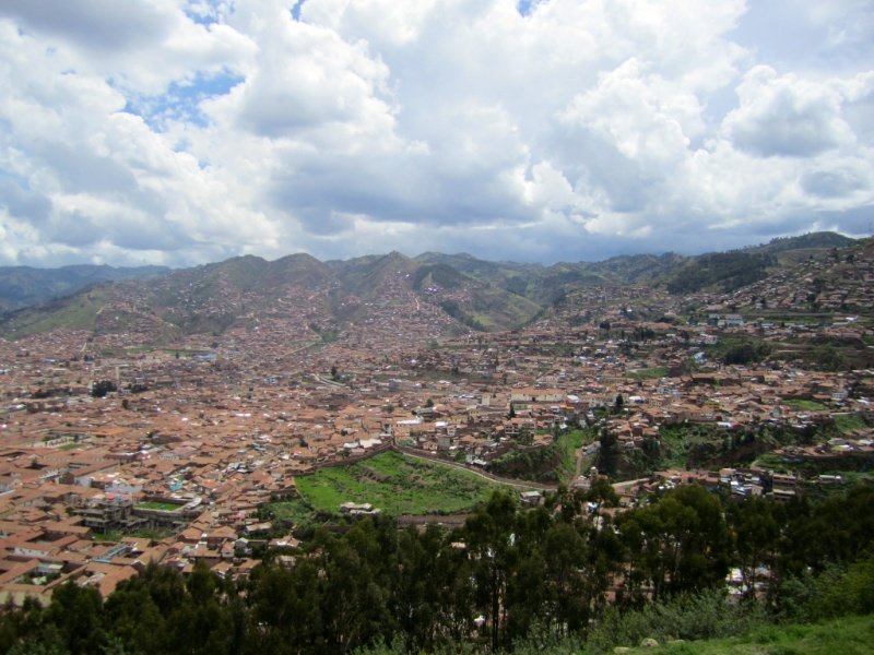 Cuzco View from Sexy Woman