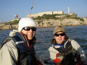 Sailing round Alcatraz