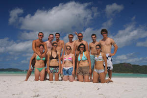Group on Whitehaven Beach
