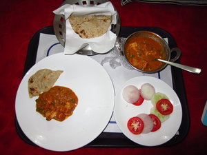 My first meal in India