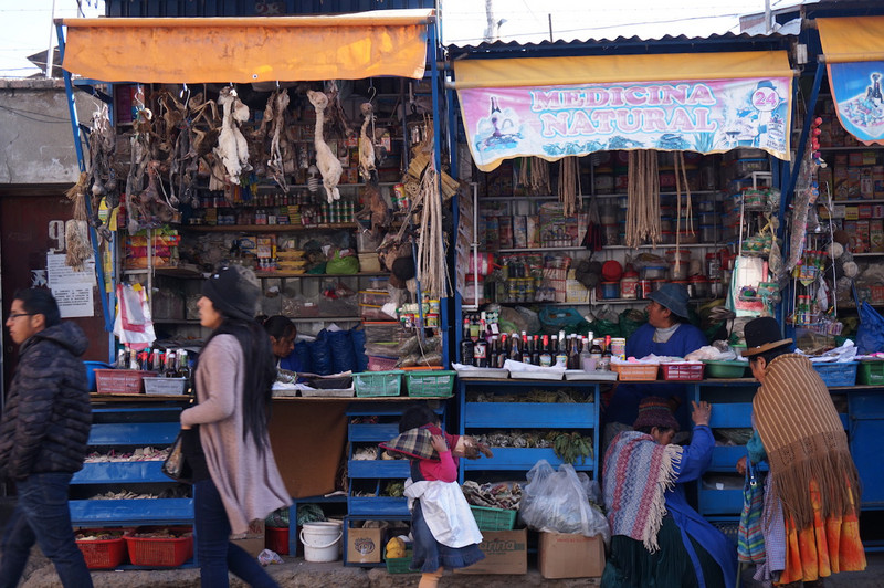 'witches' market at Oruro