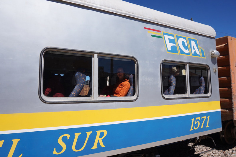 Train from Oruro to Uyuni
