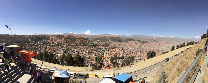La Paz city at altitude