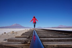 The rail track to Chile