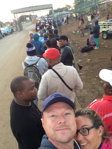 Border crossing into Mozambique