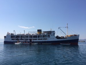 MV Ilala crossing Malawi lake