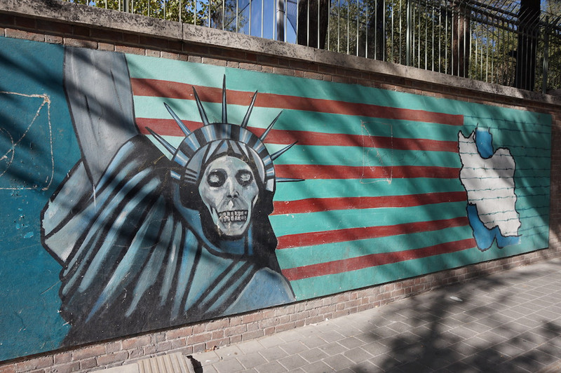 Tehran - Outside the former US embassy