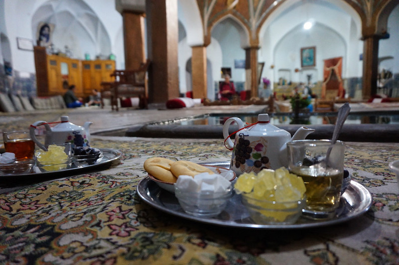 Kashan - bazar teahouse