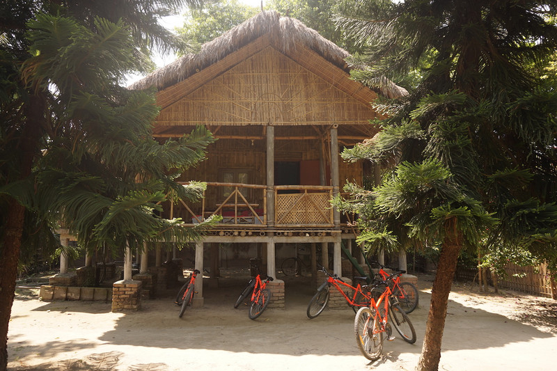 Our bamboo hut (villa)