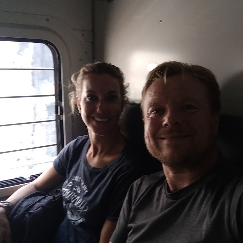 Happy being on an Indian train again 