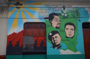 Mural with heroes