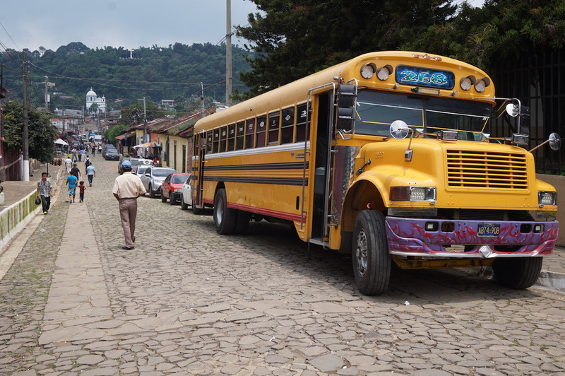 Ataco street and local bus