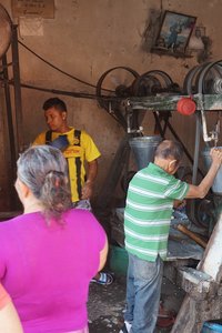 The milling of corn for tortillas and pupusas