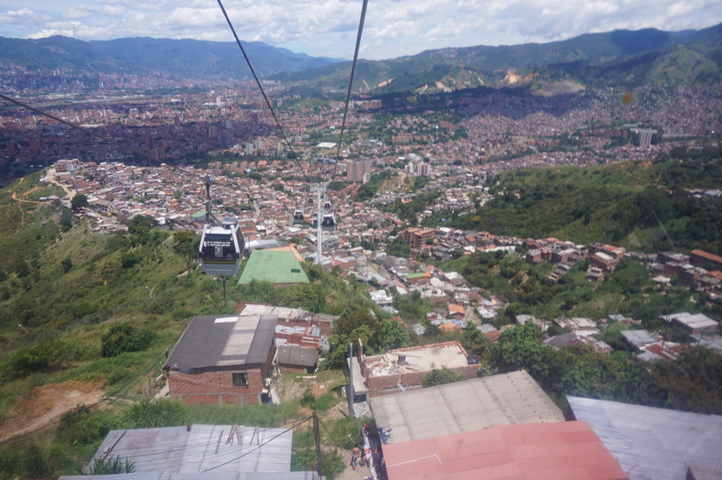 From one of the cable cars in Bogotá