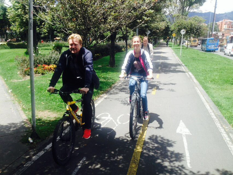 Bogotá is a great city for bicycles