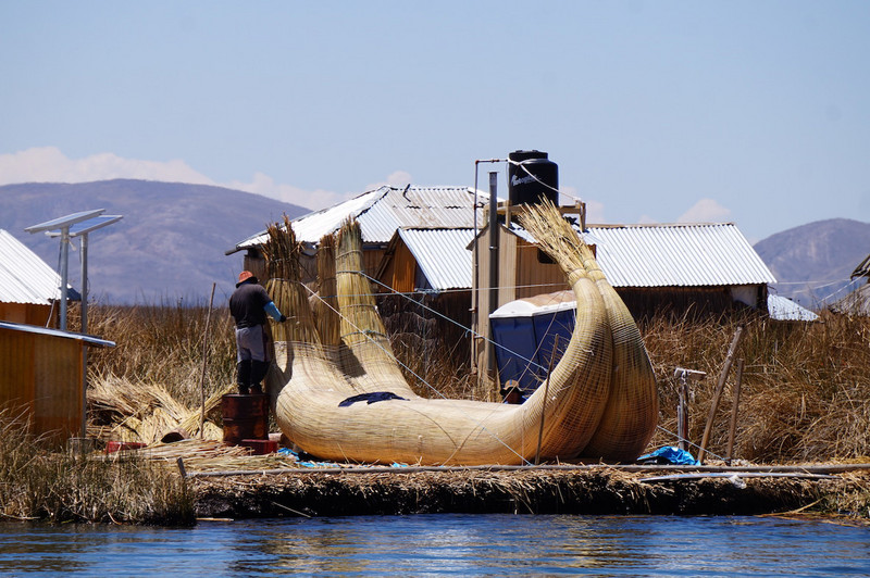 Titikaka lake and Uros floating islands