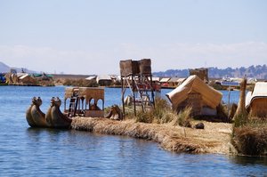 Titikaka lake and Uros floating islands