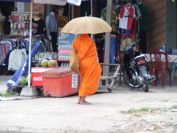 A monk in Sihanoukville