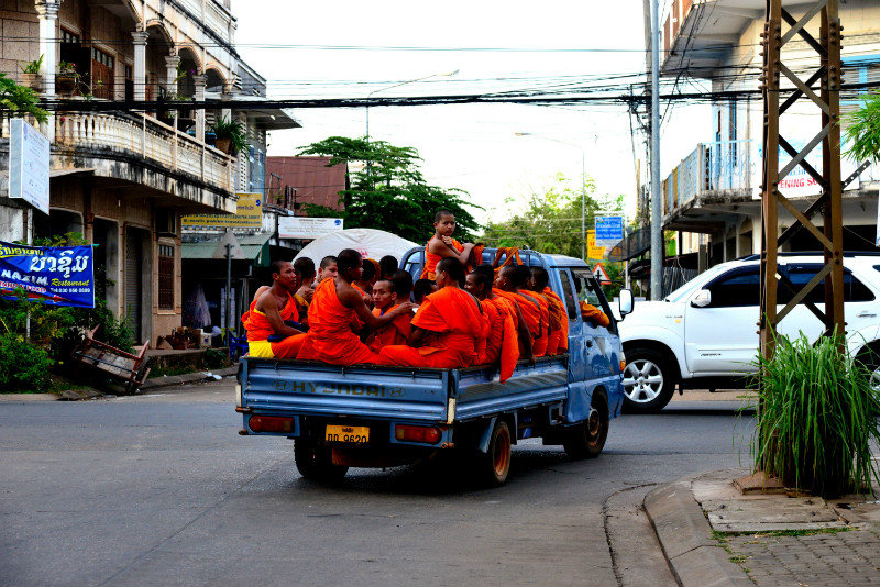 Monks in transit