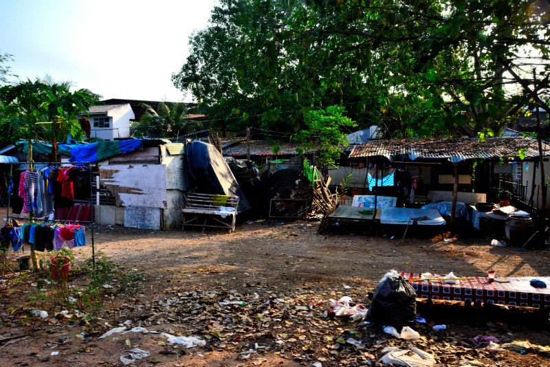 The slum outside Bangkok