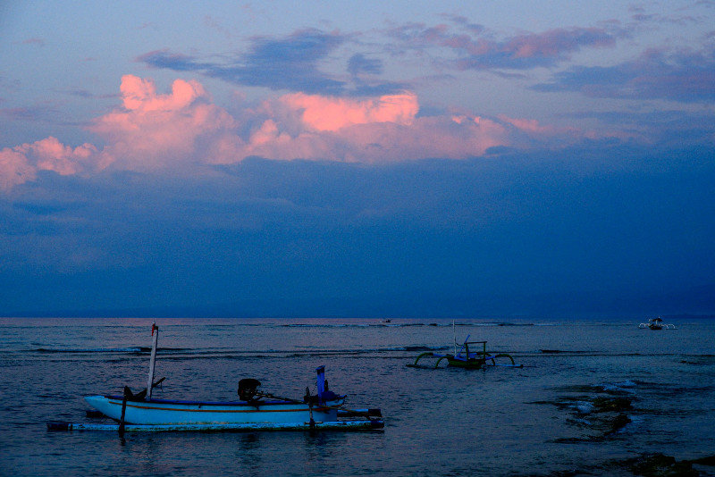 Fishingboats at sunset 
