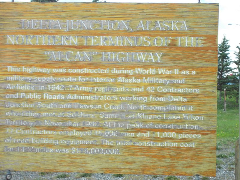Building the Alaska Hwy.