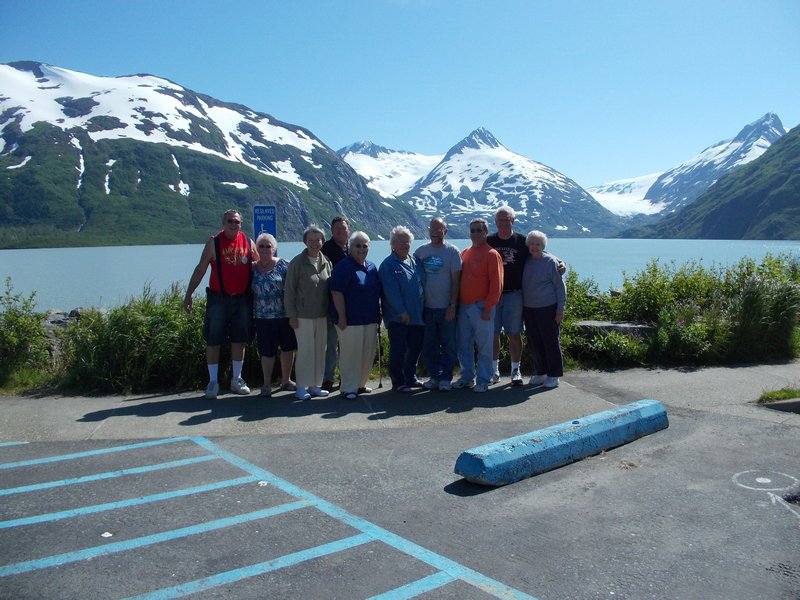 Travel Group at Portage Glacier