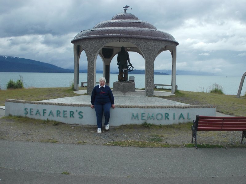 Carolyn at Seafarer's Memorial