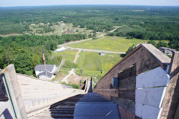 View from the top, ski jump