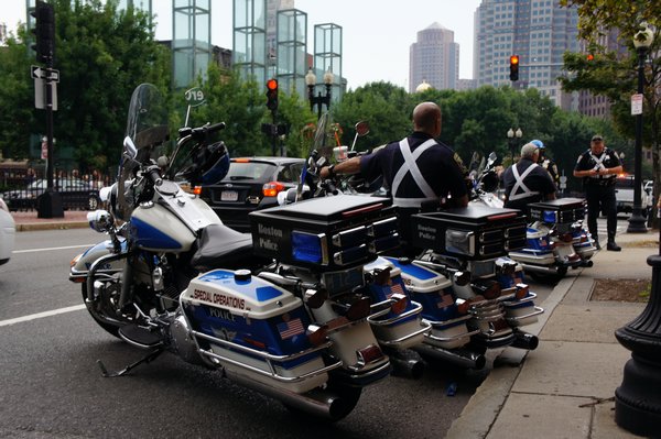 Boston Police bikes