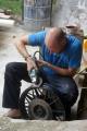 Fixing the rear wheel, Panama