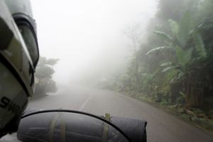 Riding through the clouds in the Ecuadorian Andes