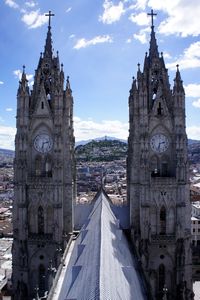 View from the Quito Basilica spire