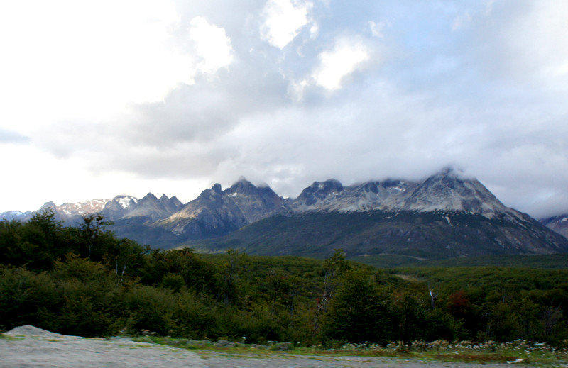 Mountains in Tierra del Fuego national park