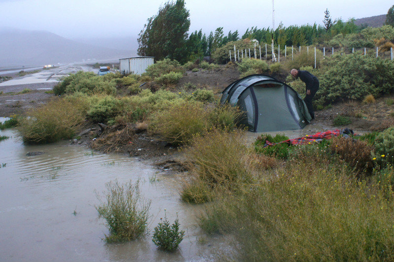 Roadside camp in Rada Tilly next morning