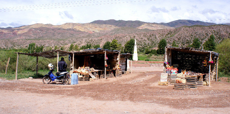 Roadside stalls on the road through Northern Argentina
