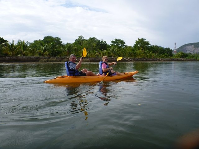 Harold and Lyn in the kayak