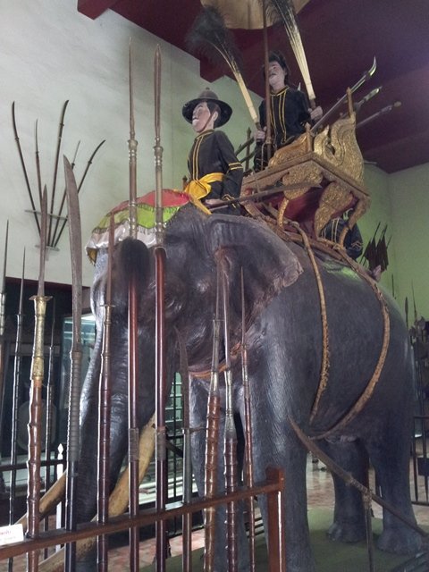 Model of elephant fighter