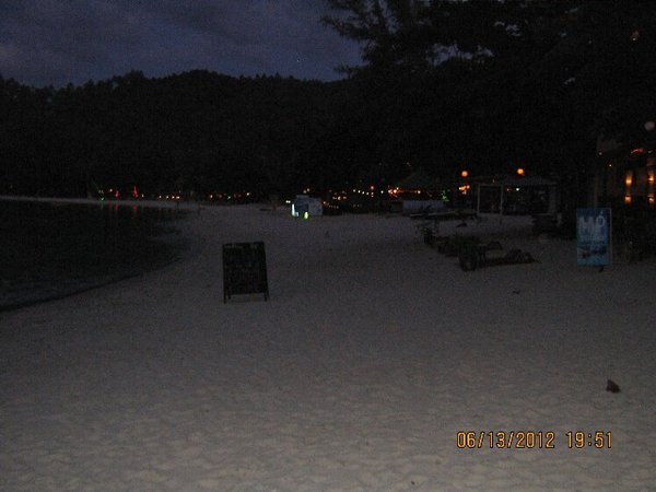 Night time on the beach