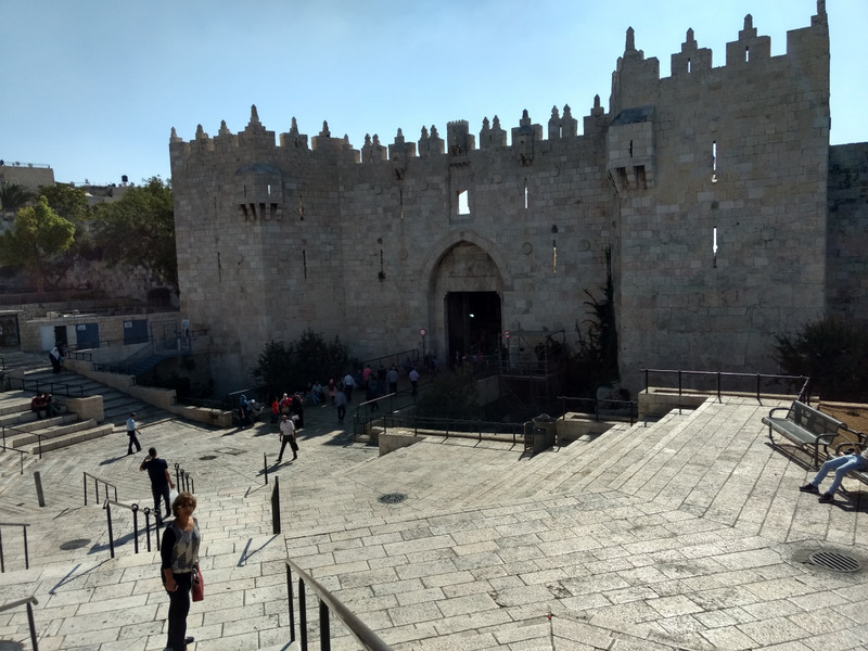Gee about to enter Damascus Gate.