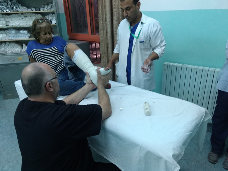 Kind doctors at Queen Rania Hospital, Wadi Musa.
