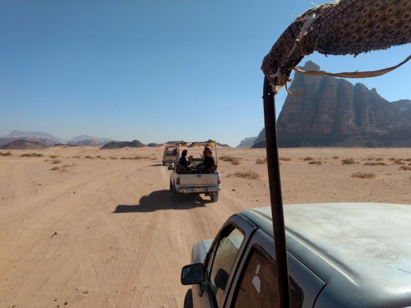 Streaming across the famous Wadi Rum desert