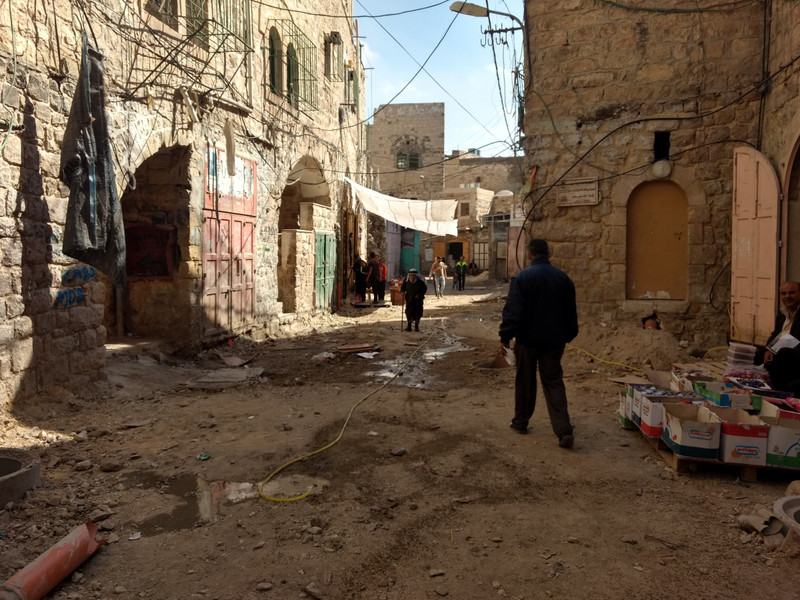 A street in the Arab section of Hebron.