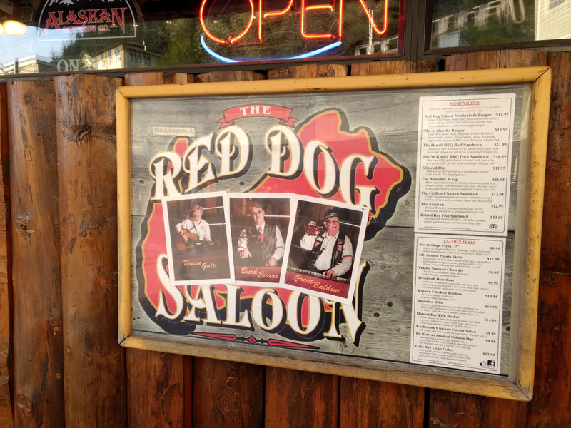 A really fun place to eat and be entertained in Skagway.
