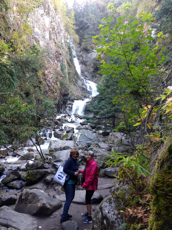 Gee and Jenny hiking in Skagway.